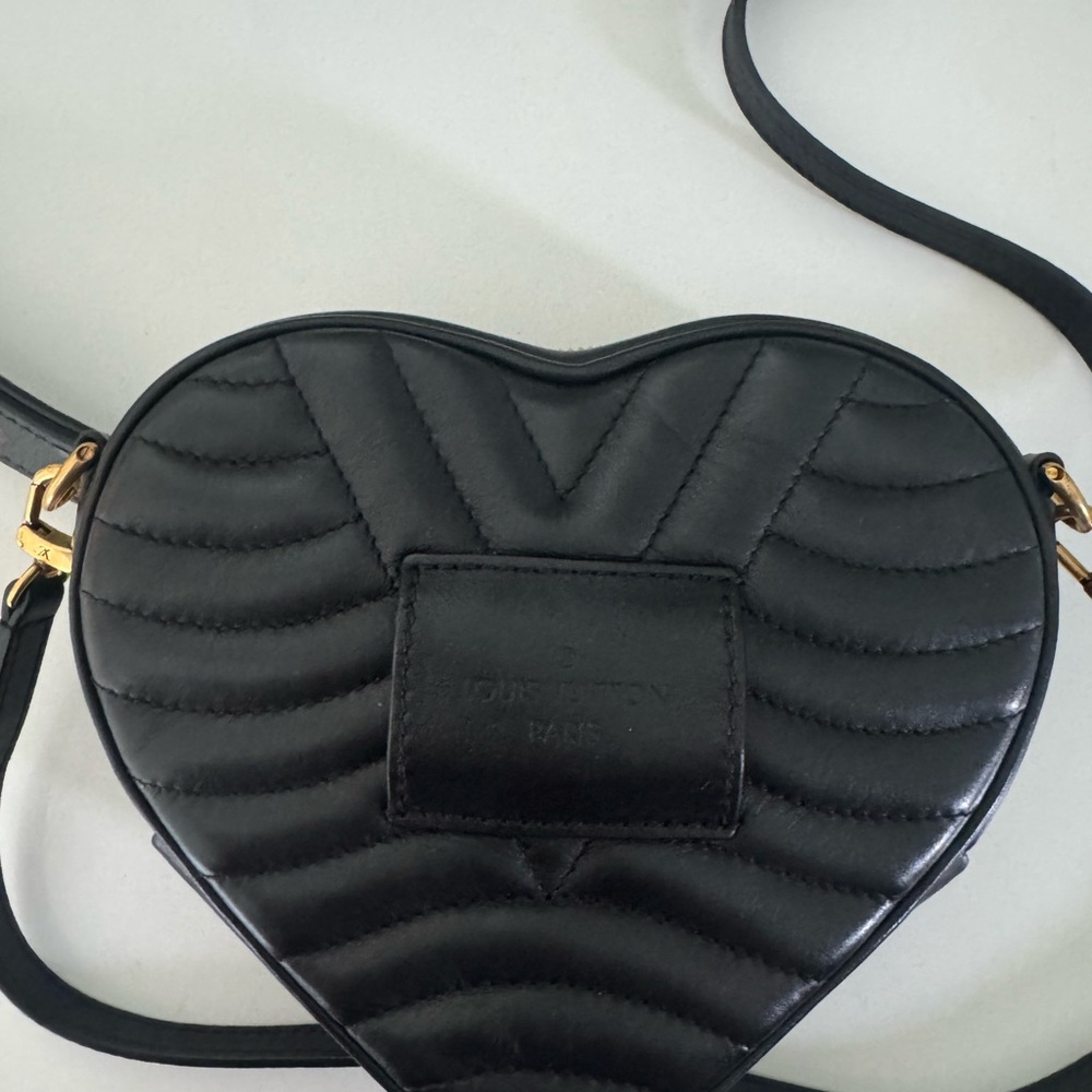 Louis Vuitton Black Heart Clutch with Gold Accents - Picture 4 of 9